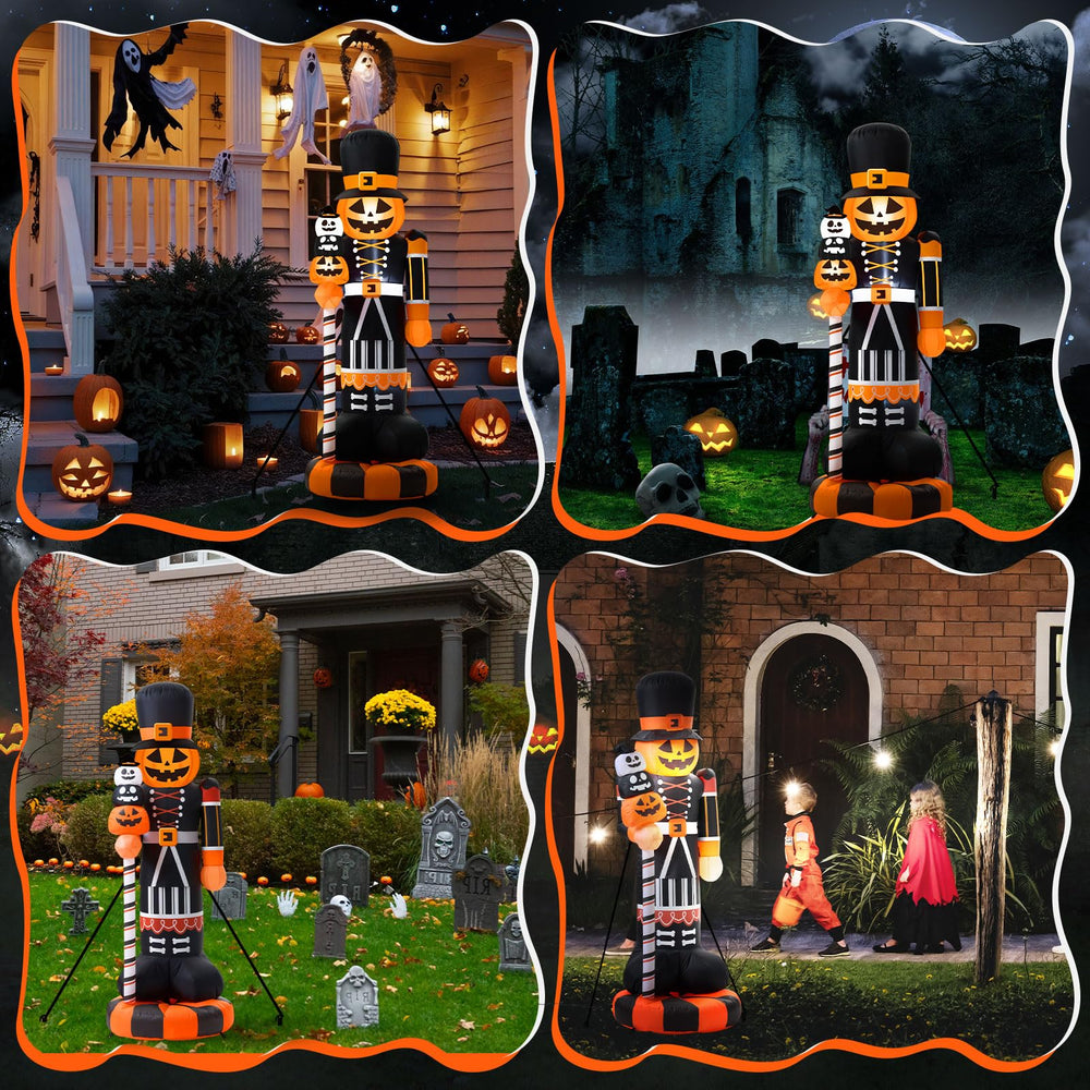 Civaner porch and lawn display demonstrating curb appeal for trick-or-treaters