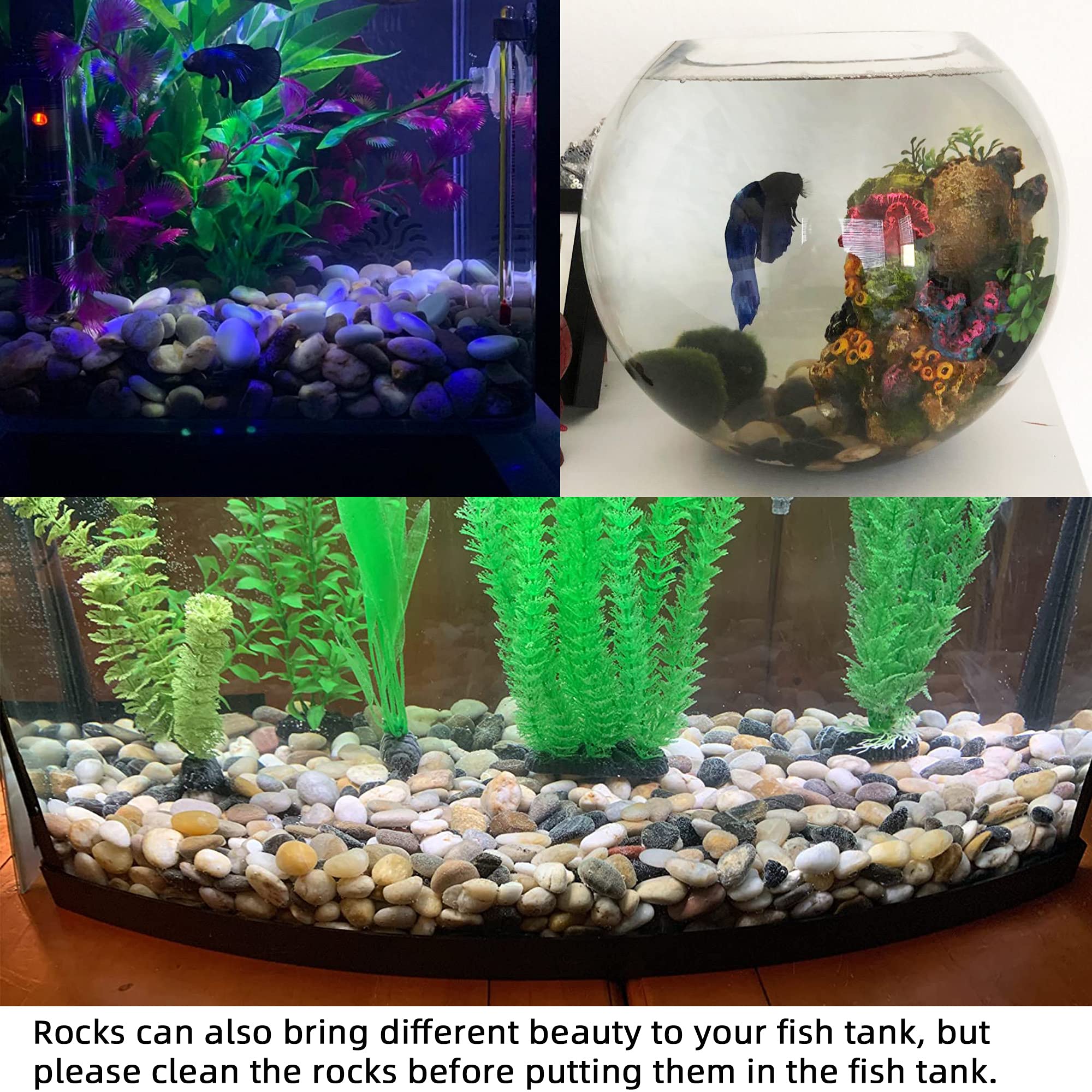 CJGQ stones as aquarium substrate providing natural look and safe inert material