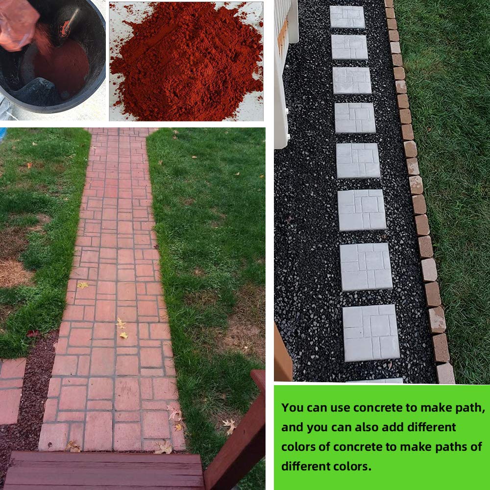 CJGQ finished garden pathway displaying durable multi-rectangle pattern