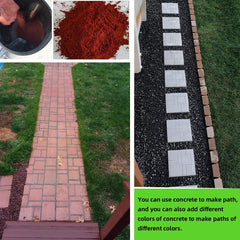 CJGQ finished garden pathway displaying durable multi-rectangle pattern