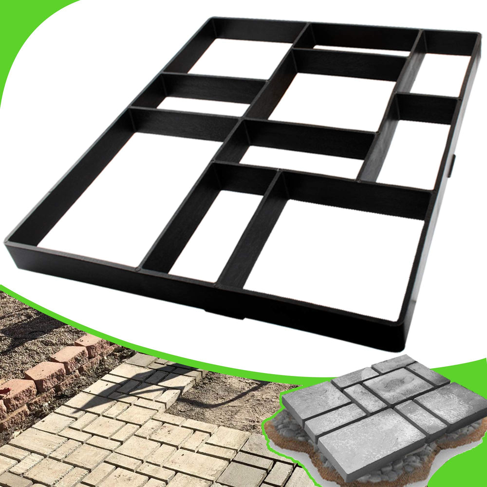CJGQ front view of jumbo 10-grid mold shows pattern and ease
