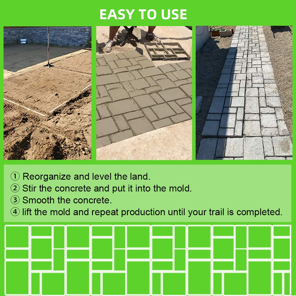 CJGQ mold in use pouring concrete for faster DIY walkway