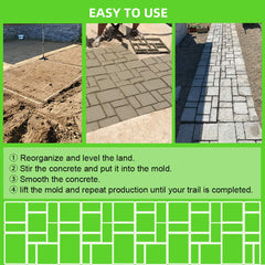 CJGQ mold in use pouring concrete for faster DIY walkway