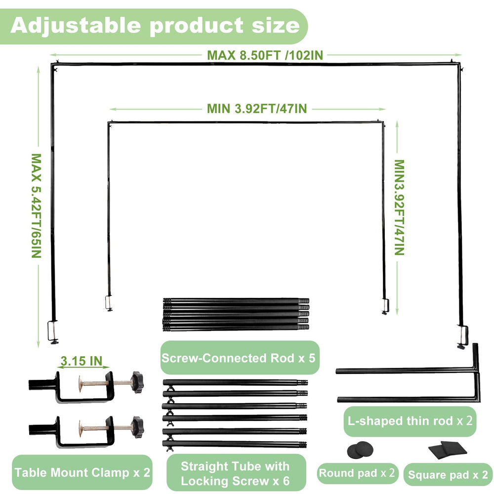 CJMYHOME clamp close-up with adhesive pad protecting table and increasing grip