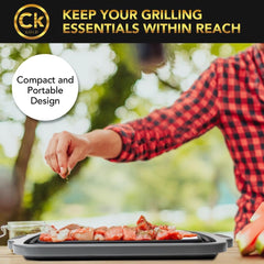 CK GOLD expanded tub holding brisket to show large capacity benefit
