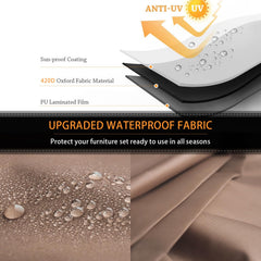 CKCLUU close-up of oxford fabric texture showing waterproof coating benefit