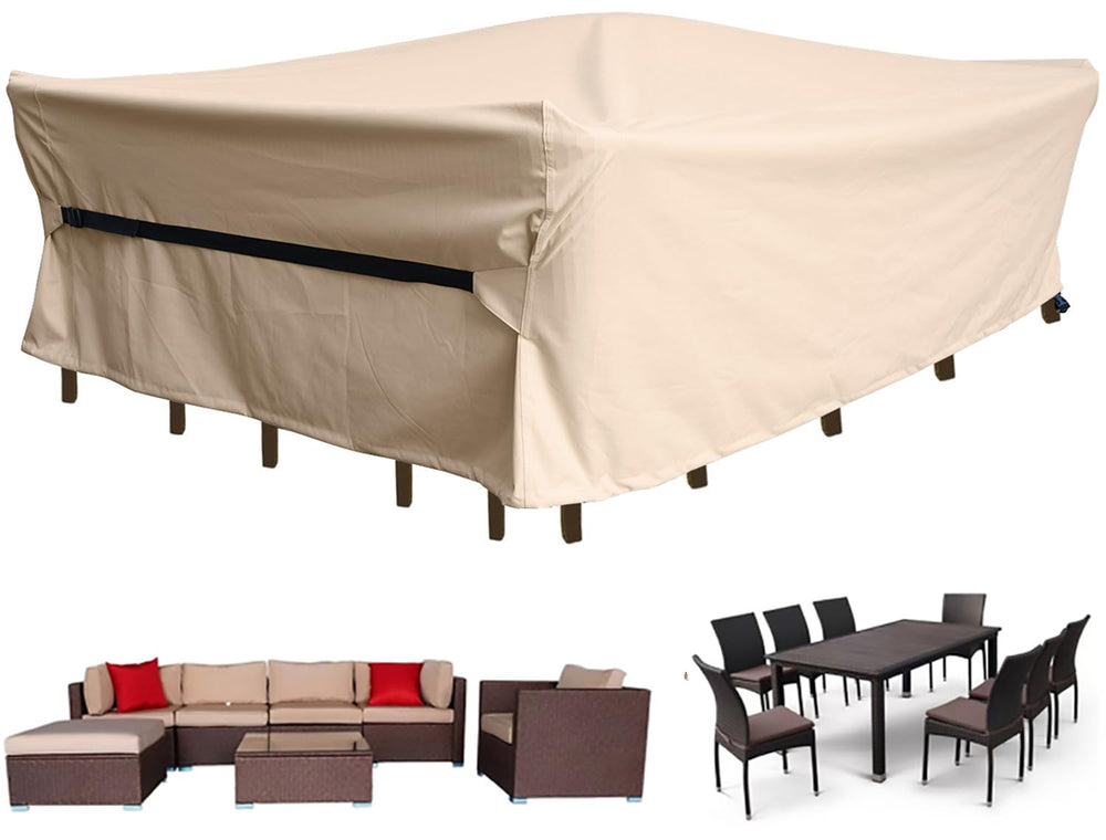 CKCLUU cover front view protecting large sectional, long-lasting outdoor protection