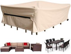 CKCLUU cover front view protecting large sectional, long-lasting outdoor protection