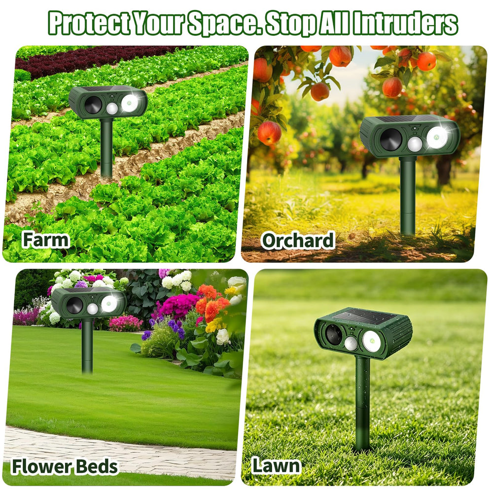 CKCOEO strobe and ultrasonic action demonstrating visible deterrent to wildlife