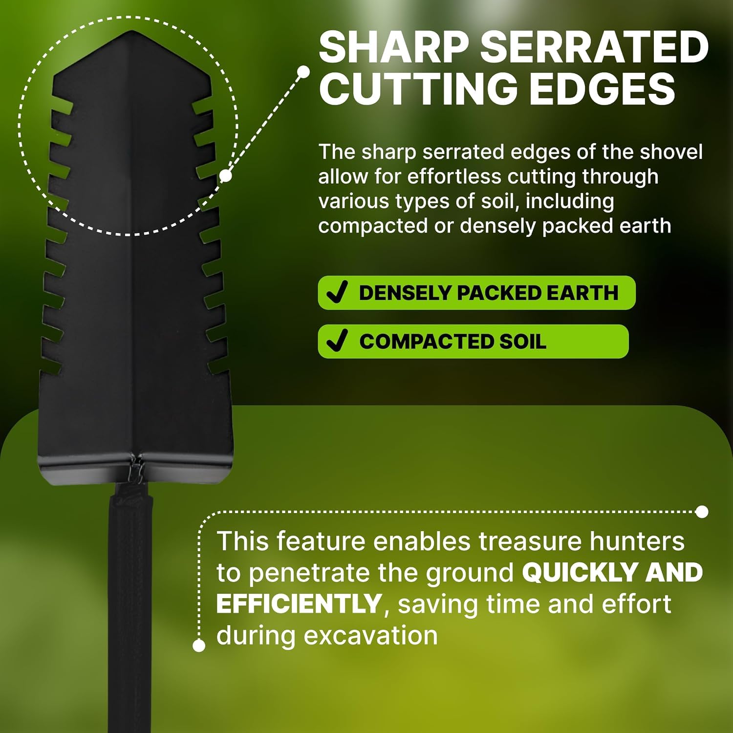 CKG tempered steel blade edge close-up showing durable rust-resistance benefit