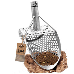 CKG sand scoop front view showing bowl for faster recoveries