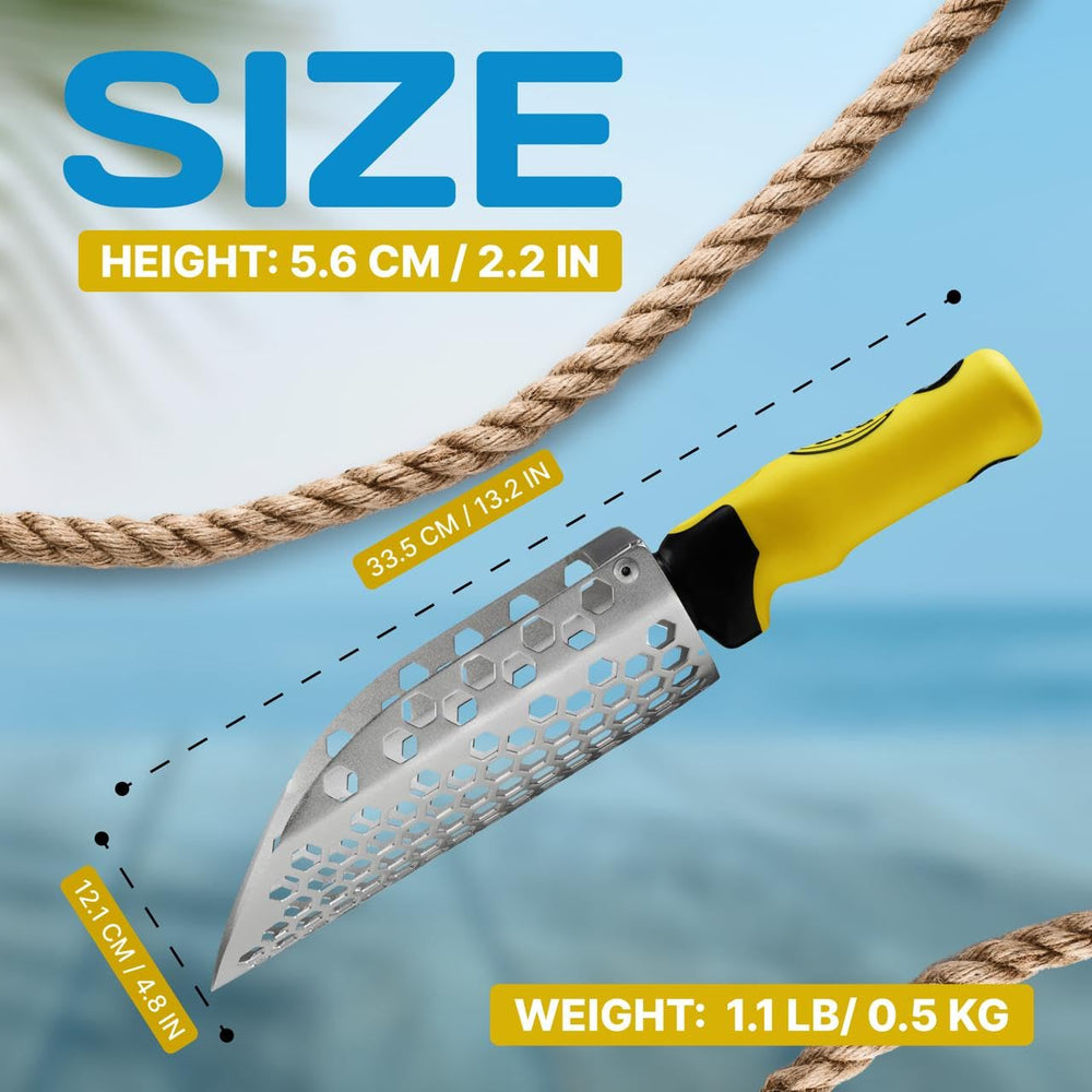 CKG handle close-up highlighting ergonomic yellow grip for comfortable, slip-resistant use
