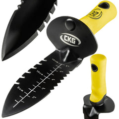 CKG shovel front view showing blade and full tool, durable for digging