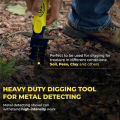 CKG shovel in sheath with belt loop for easy carry and edge protection