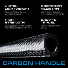 CKG round-point blade detail displaying durable edge for efficient digging