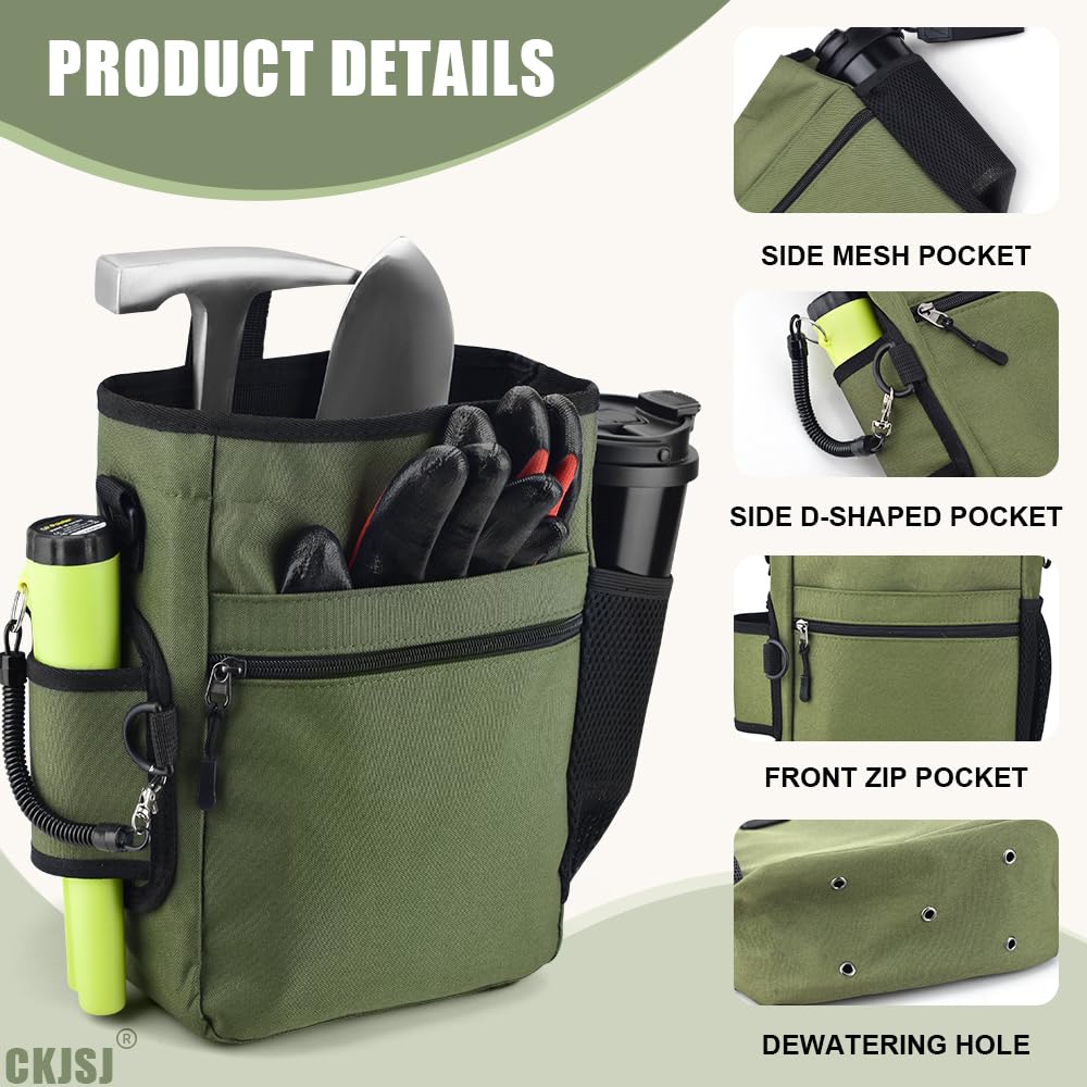 CKJSJ pouch drainage holes preventing moisture buildup to protect finds