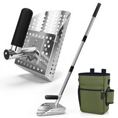 CKJSJ scoop front view showing durable stainless steel and efficient design