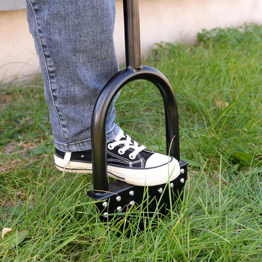 CKLT edger in use trimming a sidewalk edge showing clean border result benefit