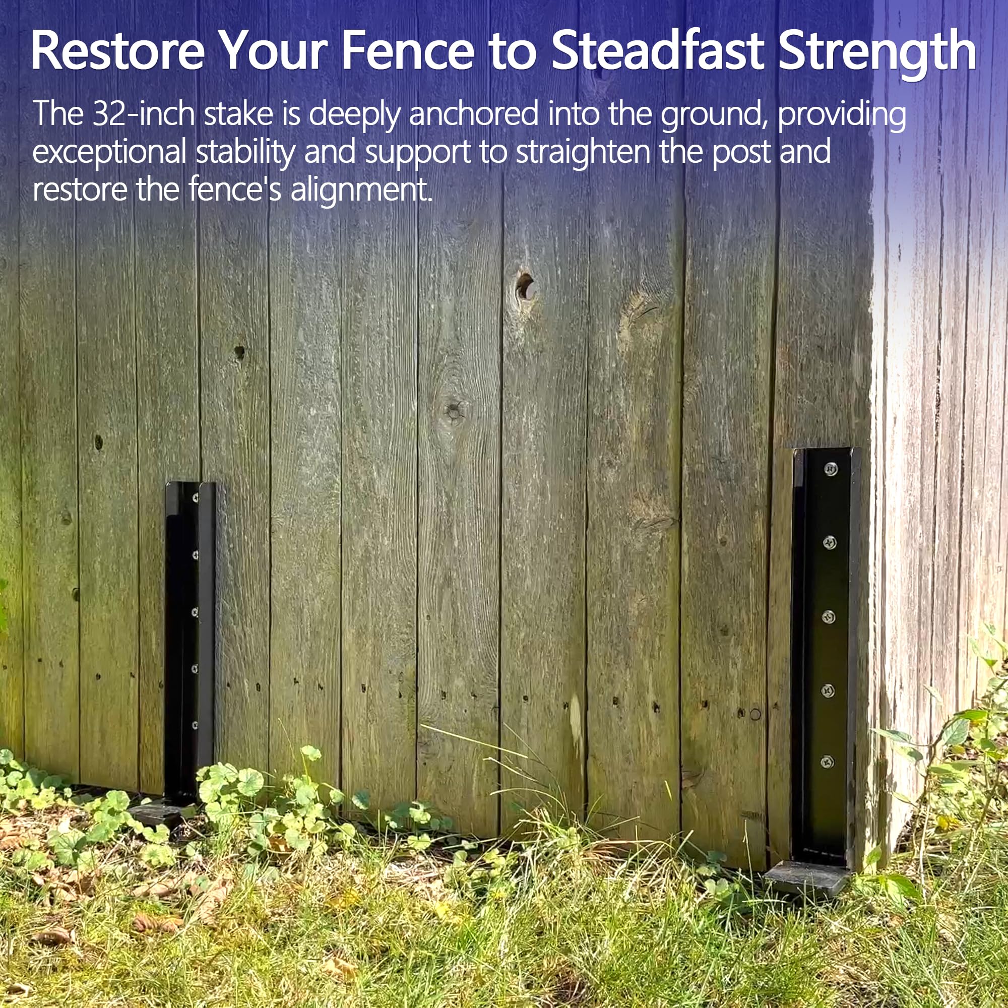 CKLT installed stake in ground showing depth and improved post stability