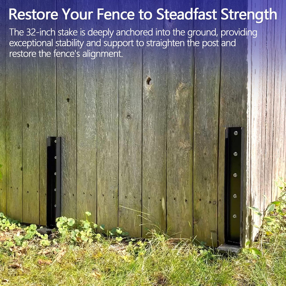 CKLT installed stake in ground showing depth and improved post stability