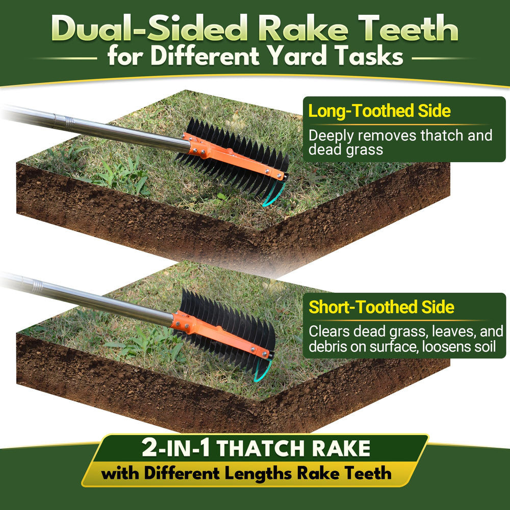 CKLT tempered spring steel tines detail demonstrating long-lasting sharpness