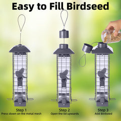 Ckoytals clear seed tube displaying capacity for easy monitoring