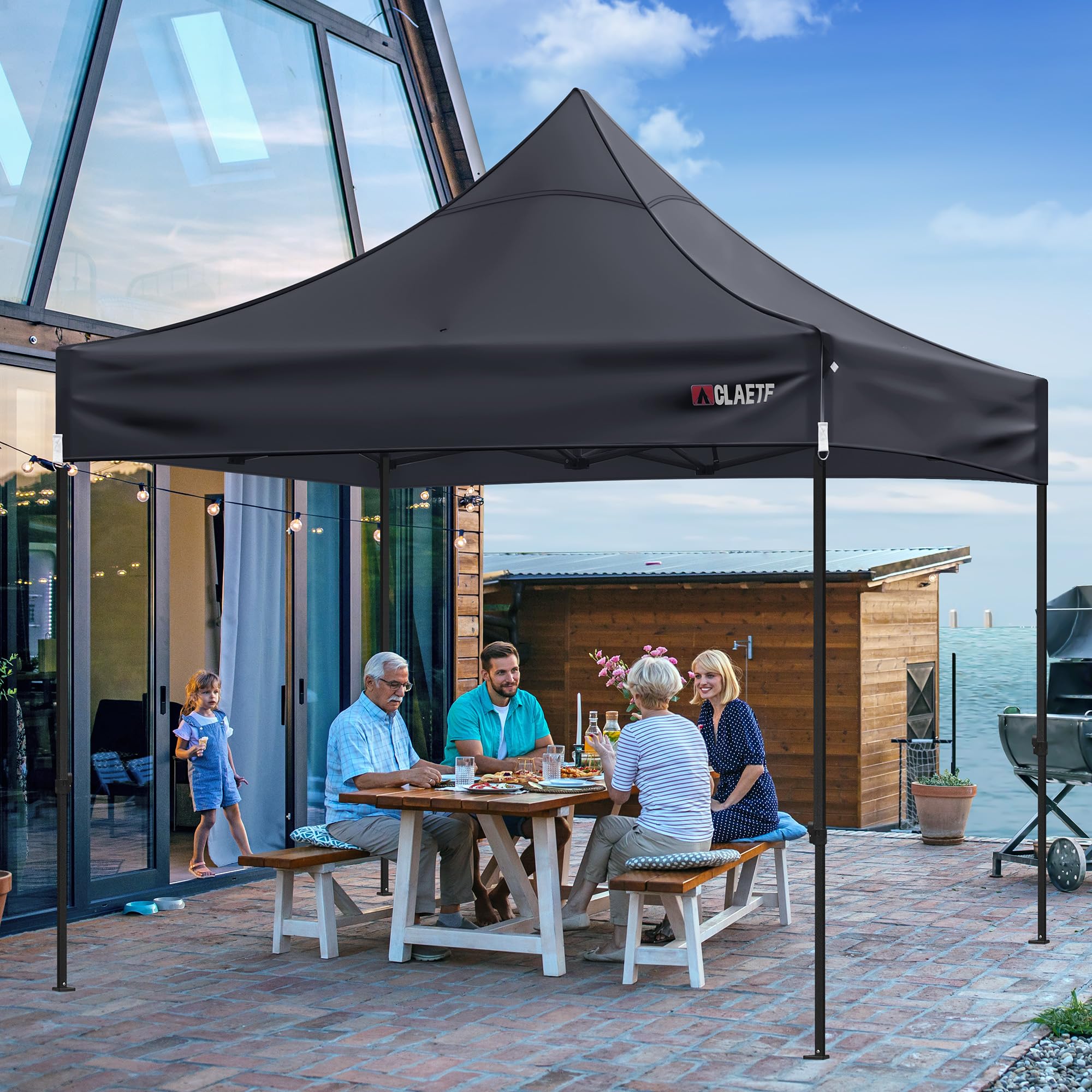 CLAETF canopy top folded for storage showing compact transport convenience