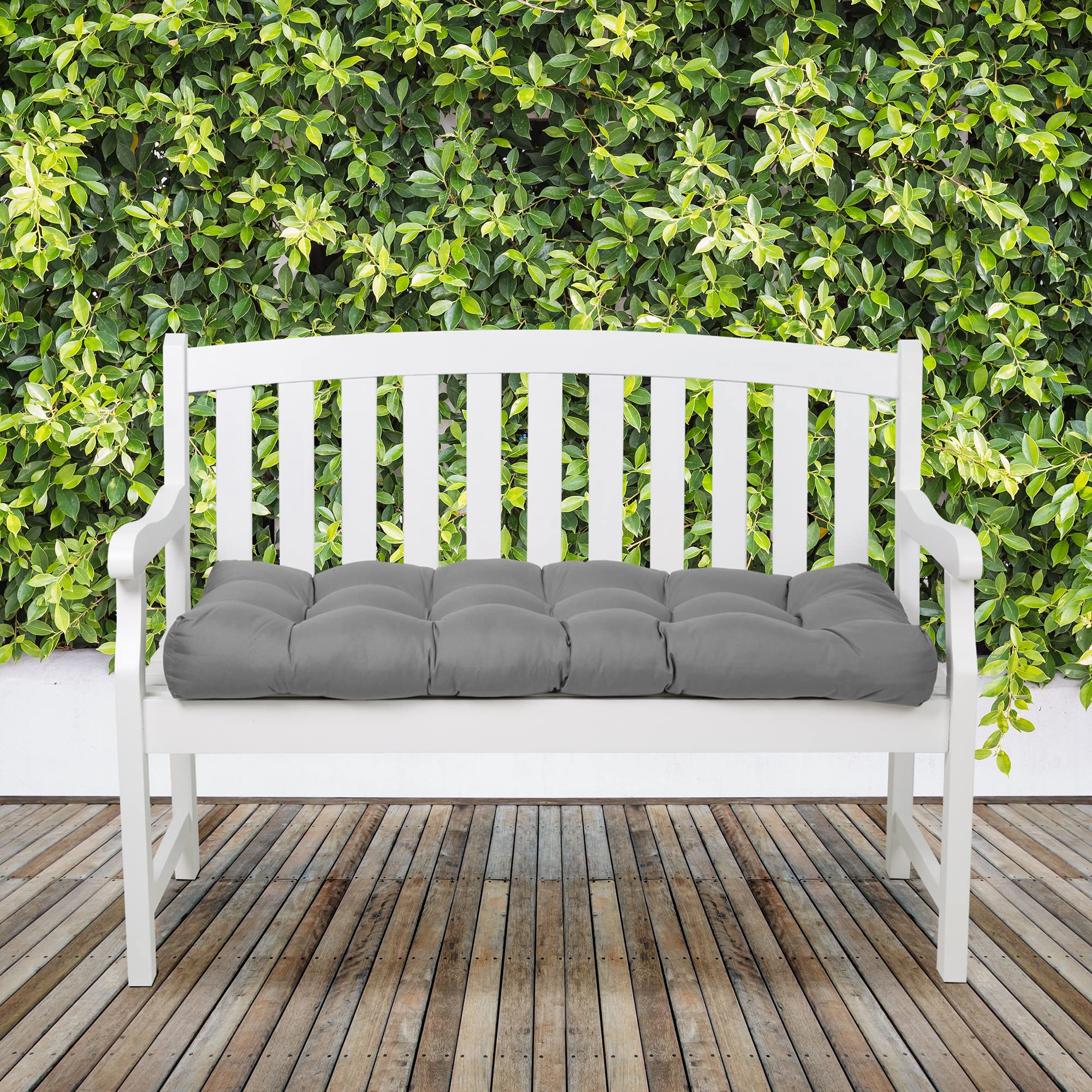 Classic Accessories cushion staged on a porch demonstrating outdoor-ready comfort benefit