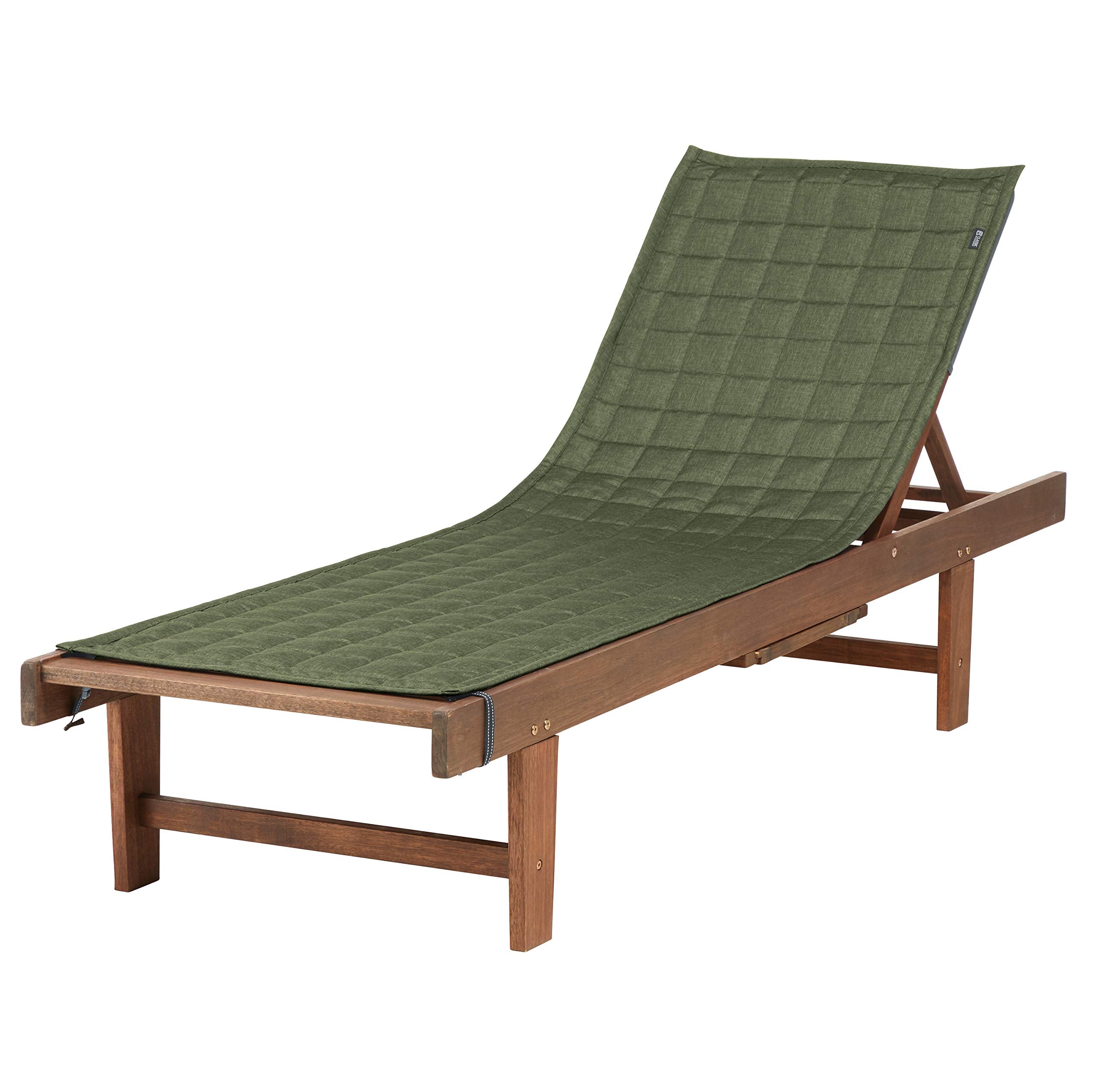 Classic Accessories Montlake front view showing full chaise coverage and neat fit