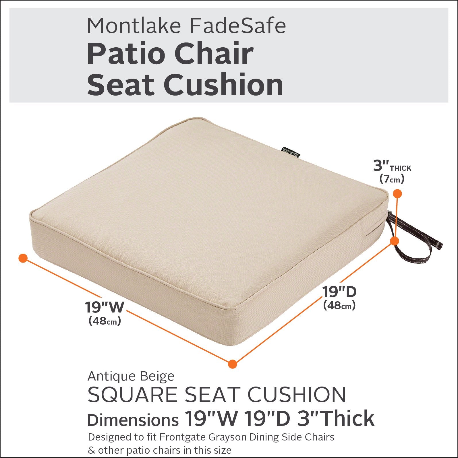 Classic Accessories cross-section of layered foam showing supportive core and soft outer layer