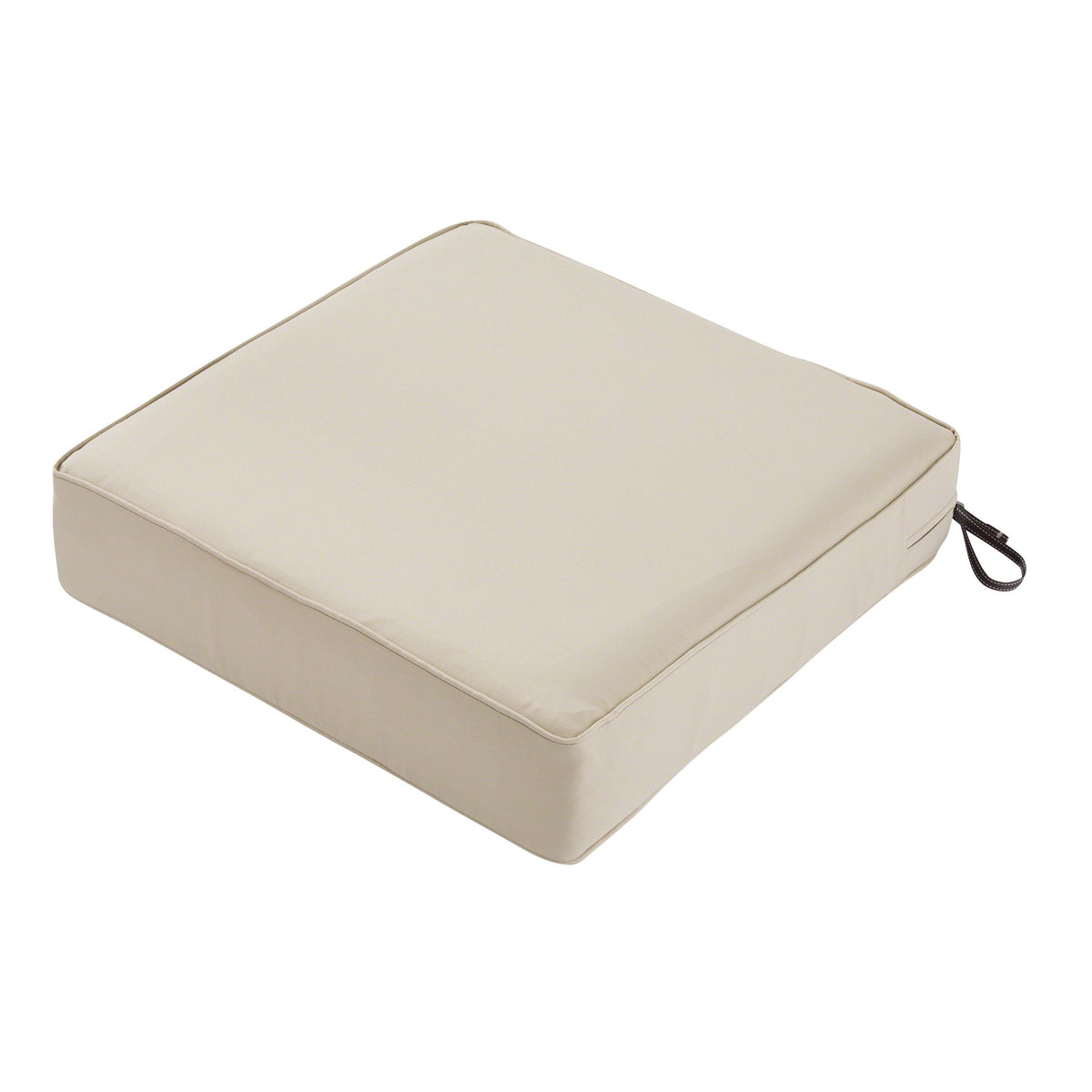 Classic Accessories front view of cushion showing fit and clean look
