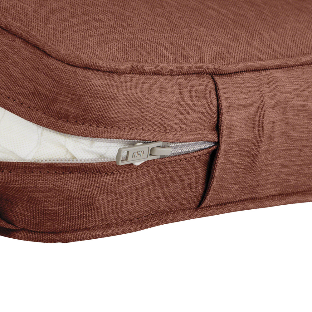 Classic Accessories cushion placed on wooden bench showing improved seating comfort