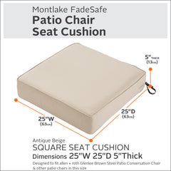 Classic Accessories padded piping and double-stitched seam for strength