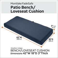 Classic Accessories Montlake side profile highlighting piping and double-stitched seams for lasting strength