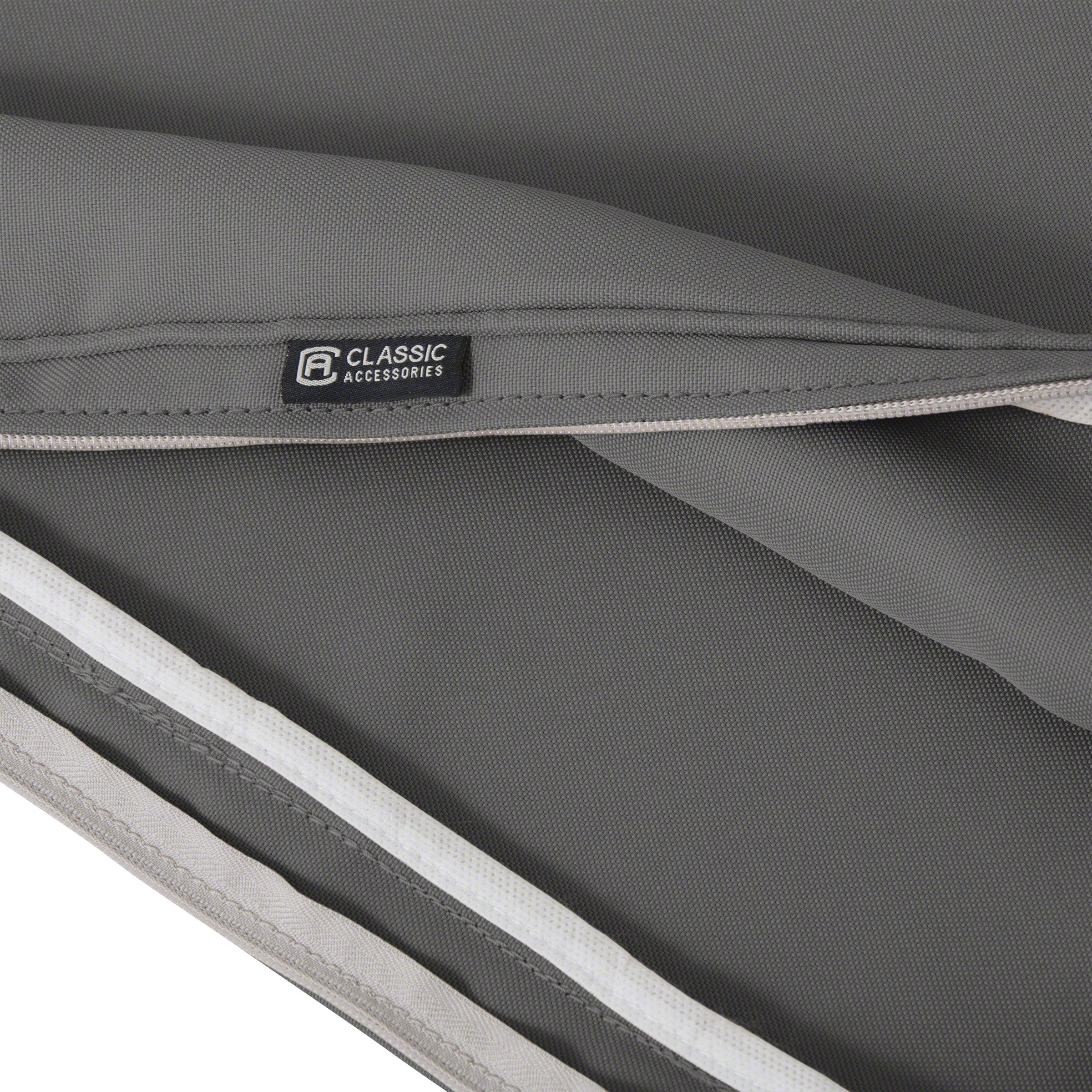 Classic Accessories Montlake size comparison with ruler showing exact dimensions