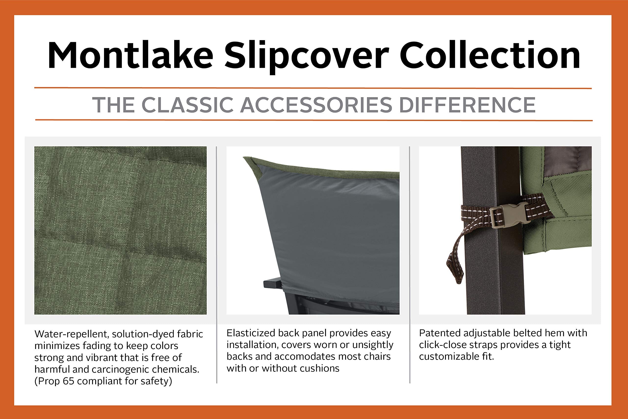 Classic Accessories Montlake water beading on fabric demonstrates water resistance