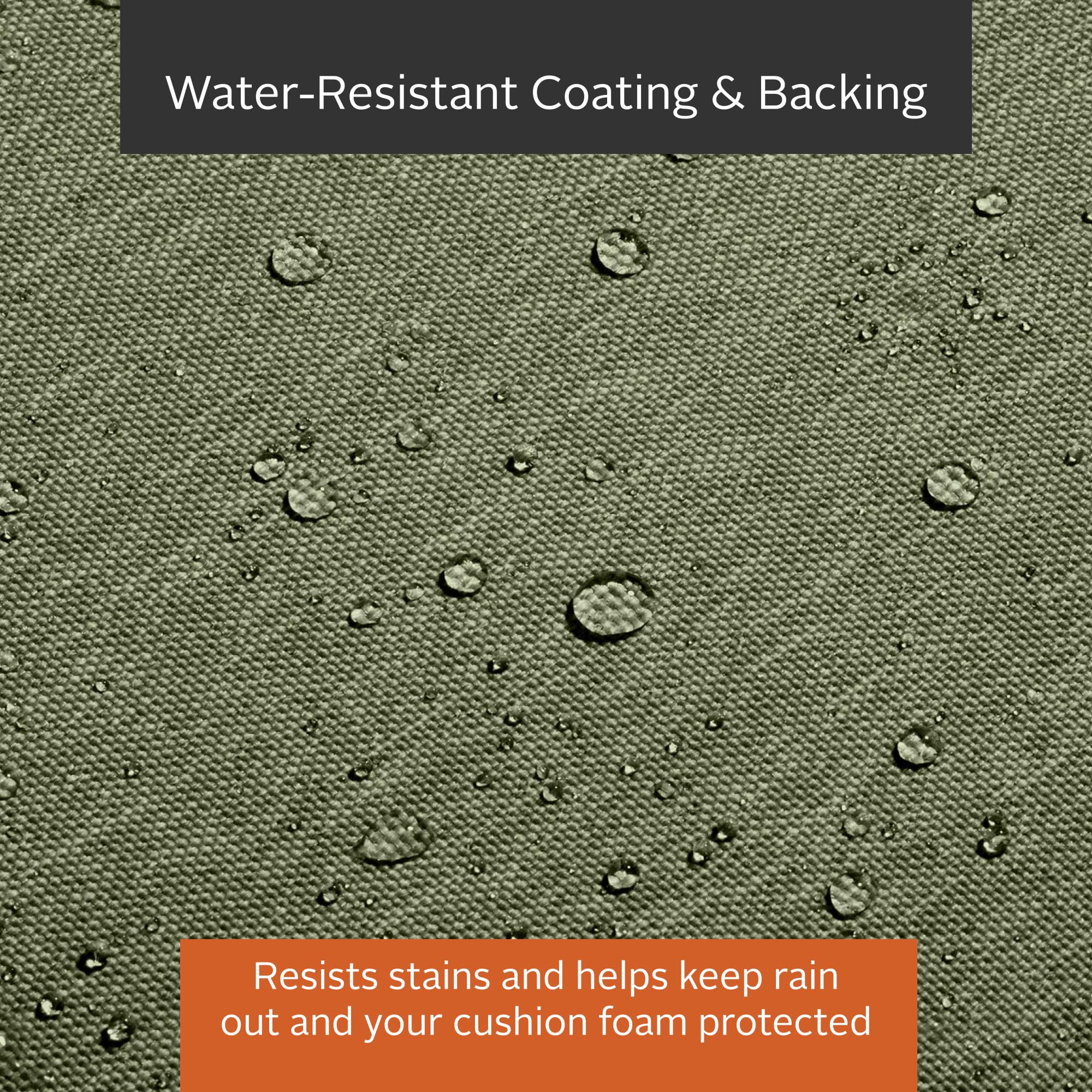 Classic Accessories Montlake water beading on surface showing water-repellent protection