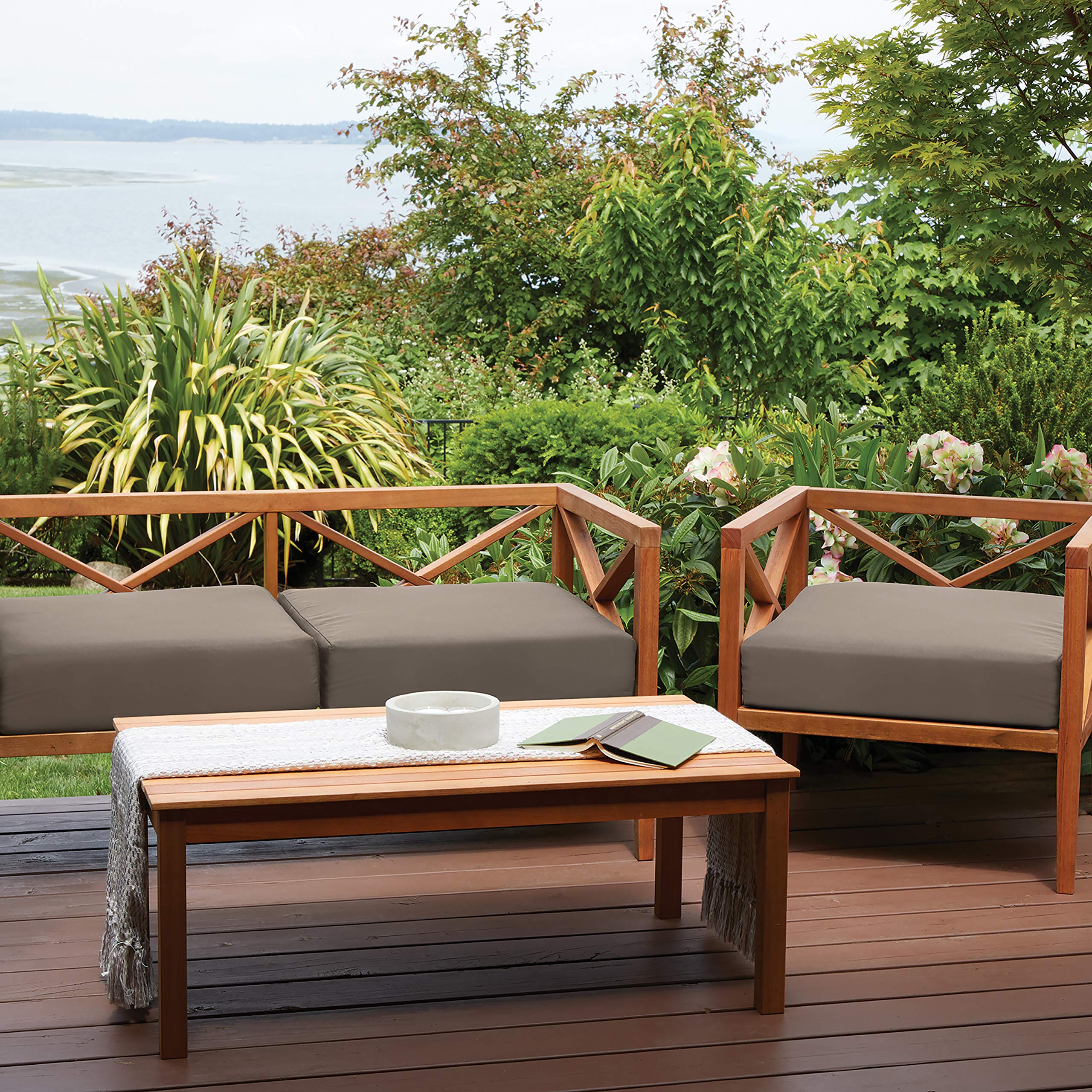 Classic Accessories Ravenna foam cross-section showing three-layer construction for supportive comfort