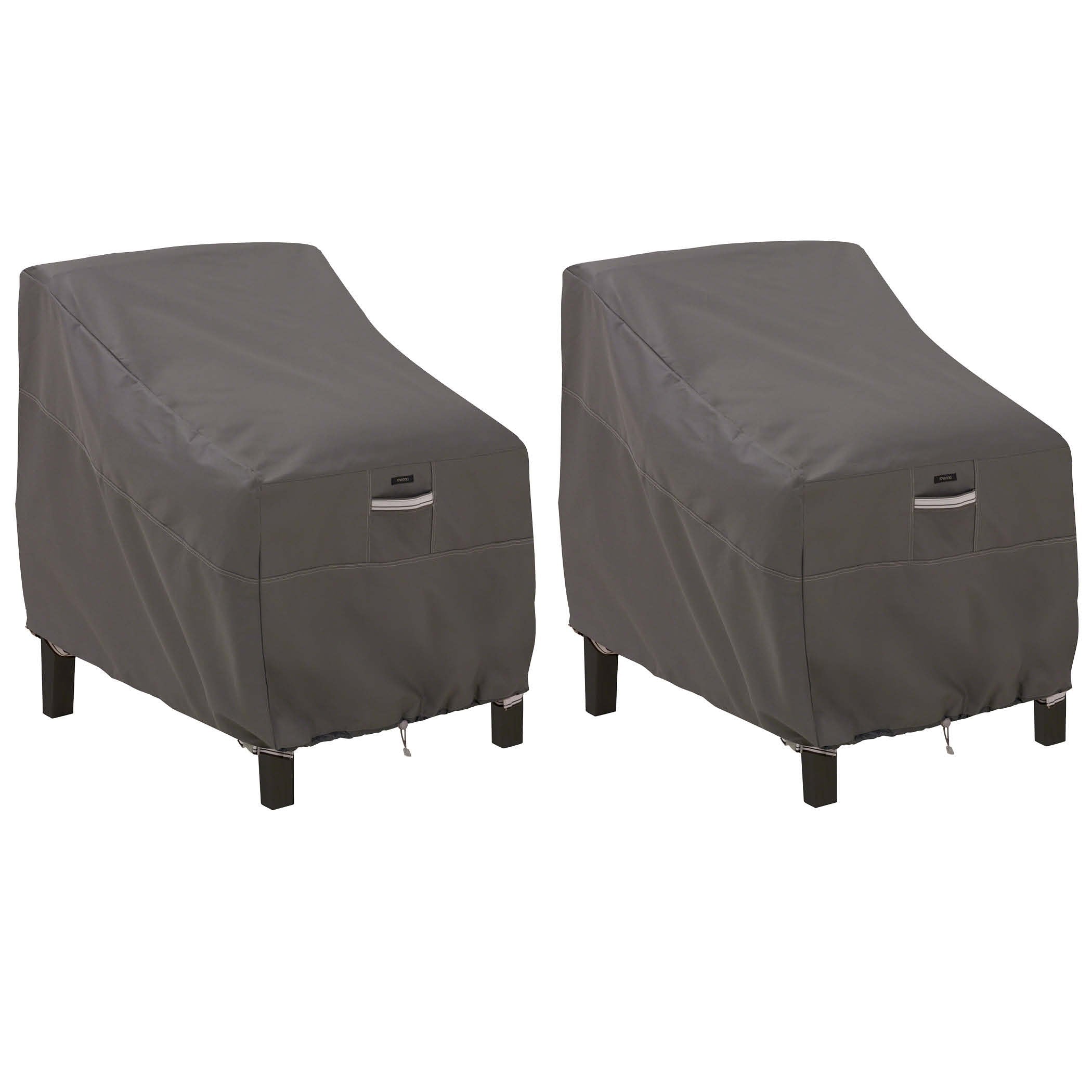 Classic Accessories front view of two-pack covers showing neat fit and protection
