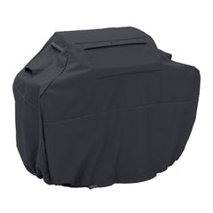 Classic Accessories Ravenna front view showing full grill coverage and weather protection
