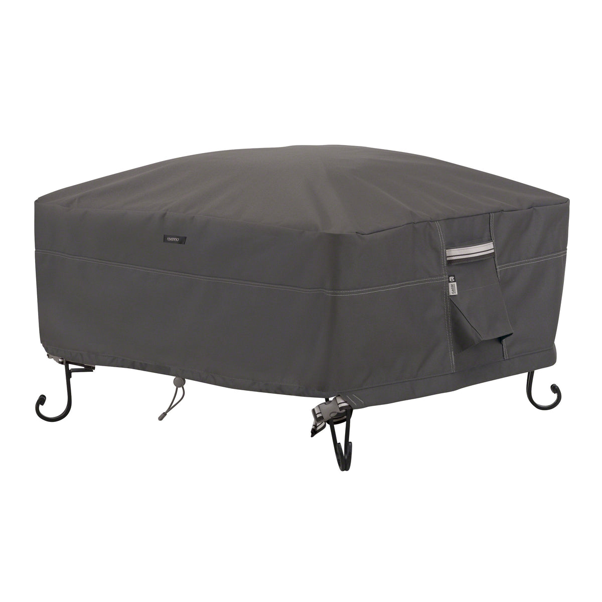 Classic Accessories Ravenna front view showing full 36-inch square coverage and protection