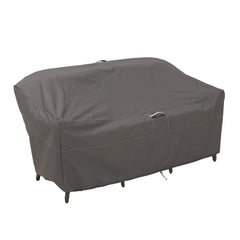 Classic Accessories Ravenna front view protecting a 76-inch loveseat outdoors