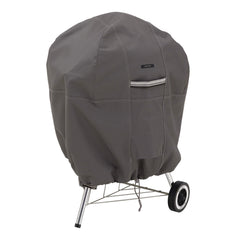 Classic Accessories Ravenna front view showing full kettle cover protecting grill
