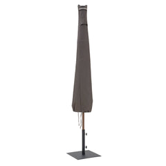 Classic Accessories Ravenna front view showing full umbrella coverage and protection