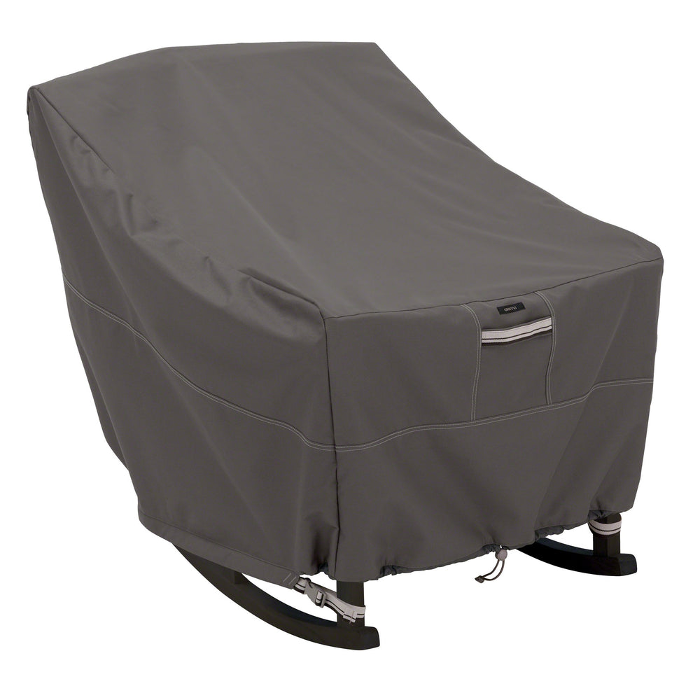 Classic Accessories Ravenna front view showing full taupe coverage and neat fit