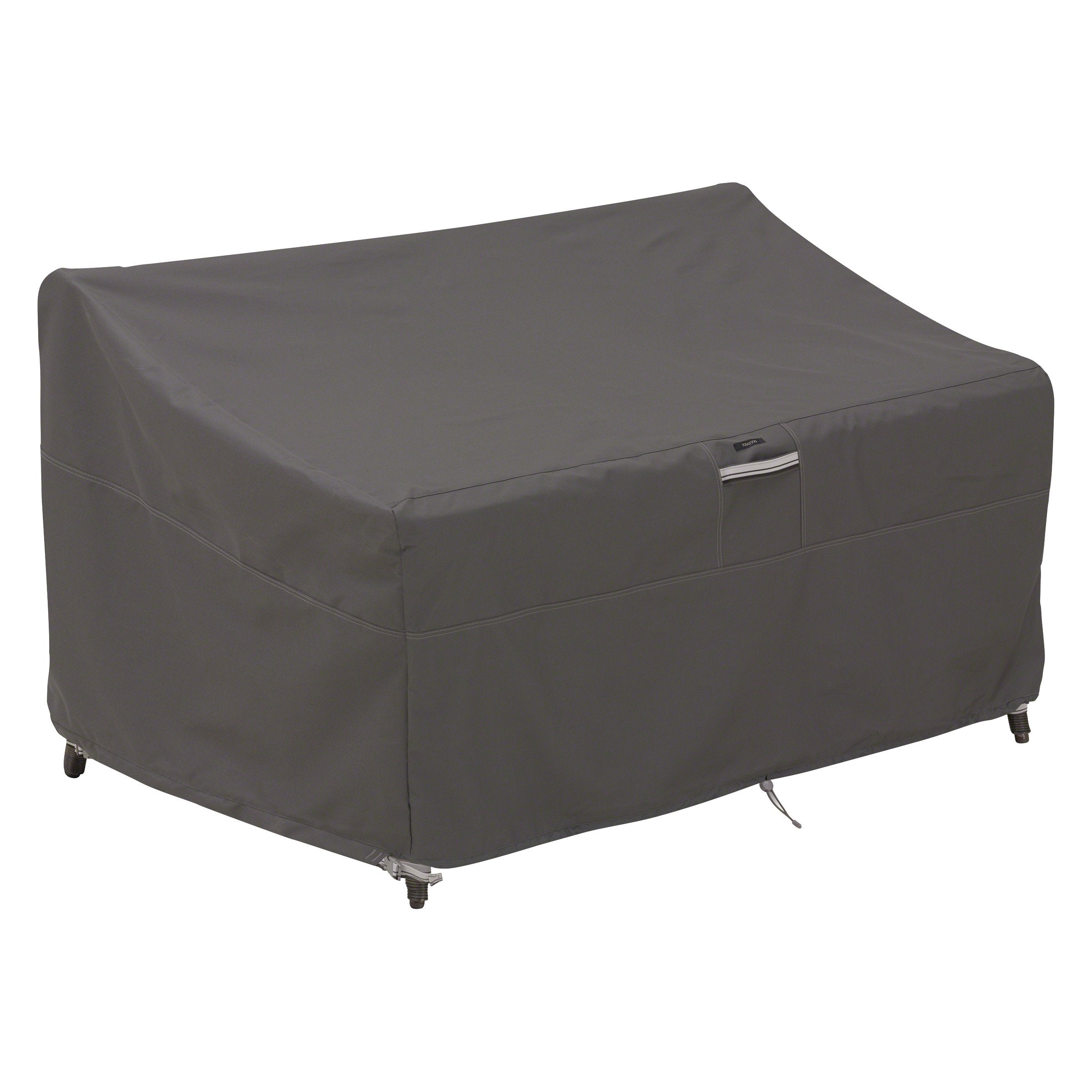 Classic Accessories Ravenna front view showing full loveseat coverage and protection