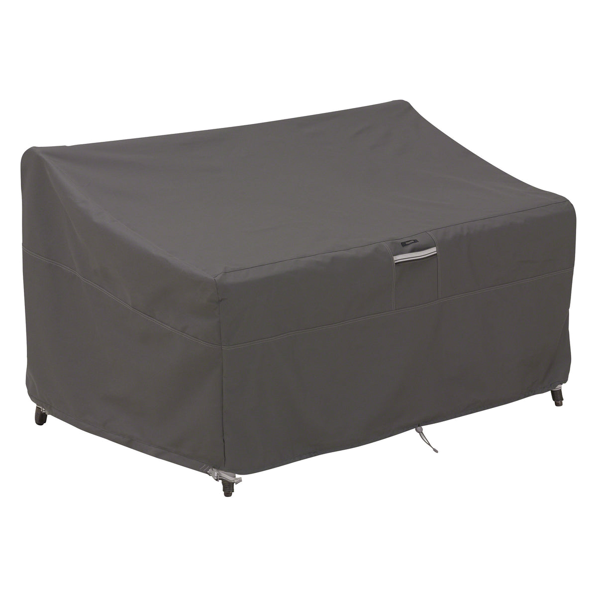 Classic Accessories Ravenna front view showing full loveseat coverage and protection