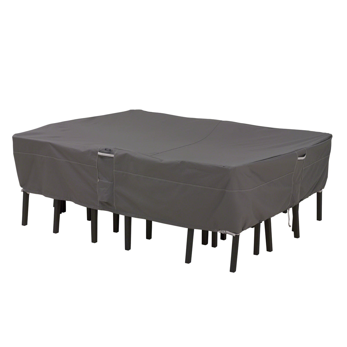 Classic Accessories Ravenna front view showing full table and chair protection