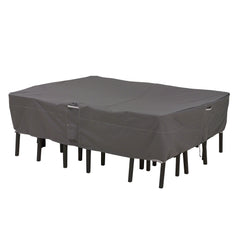 Classic Accessories Ravenna front view showing full table and chair protection