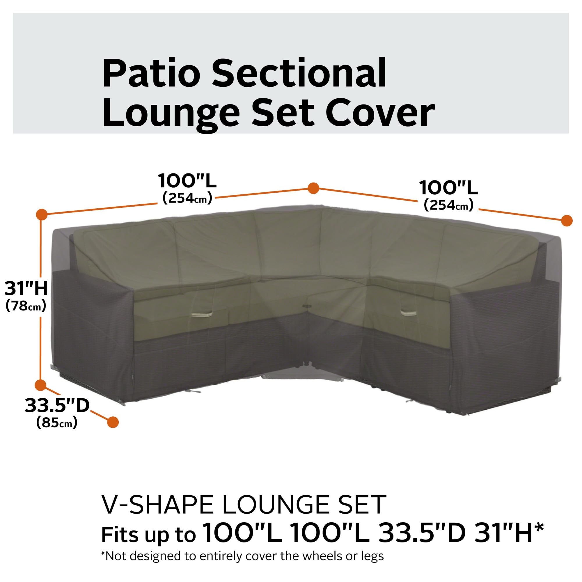 Classic Accessories reinforced padded handle detail for comfortable removal and grip